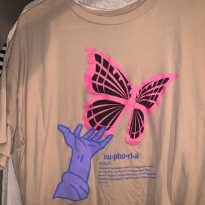 Tan xl graphic design shirt